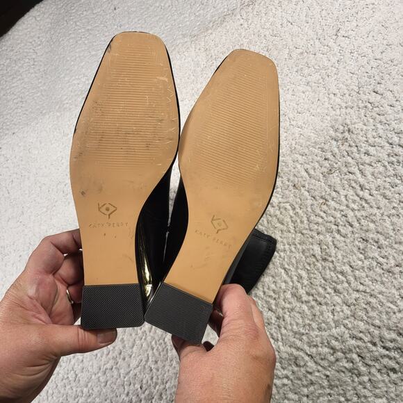 Katy Perry The Hollow Wedge Bootie in black synthetic leather.  size 9 - Picture 6 of 6